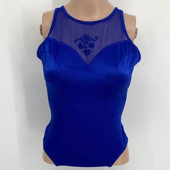 Jantzen One Piece Blue Swimsuit Size 8 - Picture 1 of 5